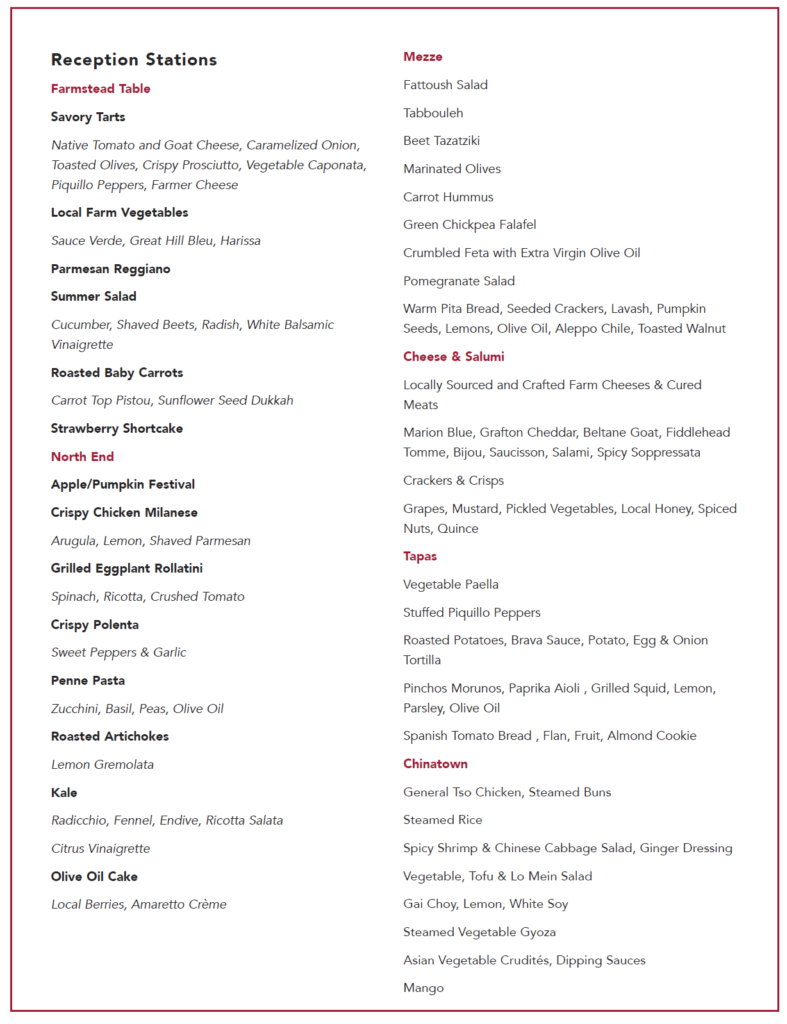 Catering Menu 2